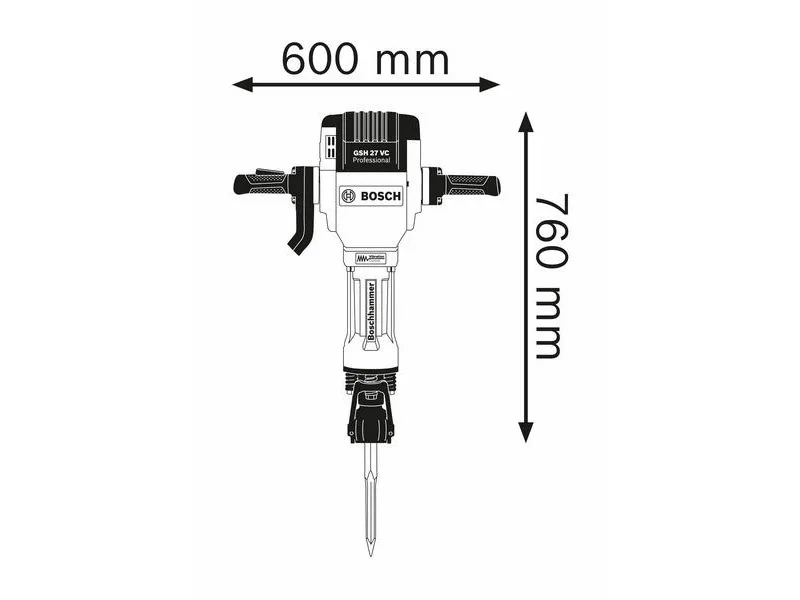 Bosch MEJSELHAMMER GSH 27 VC