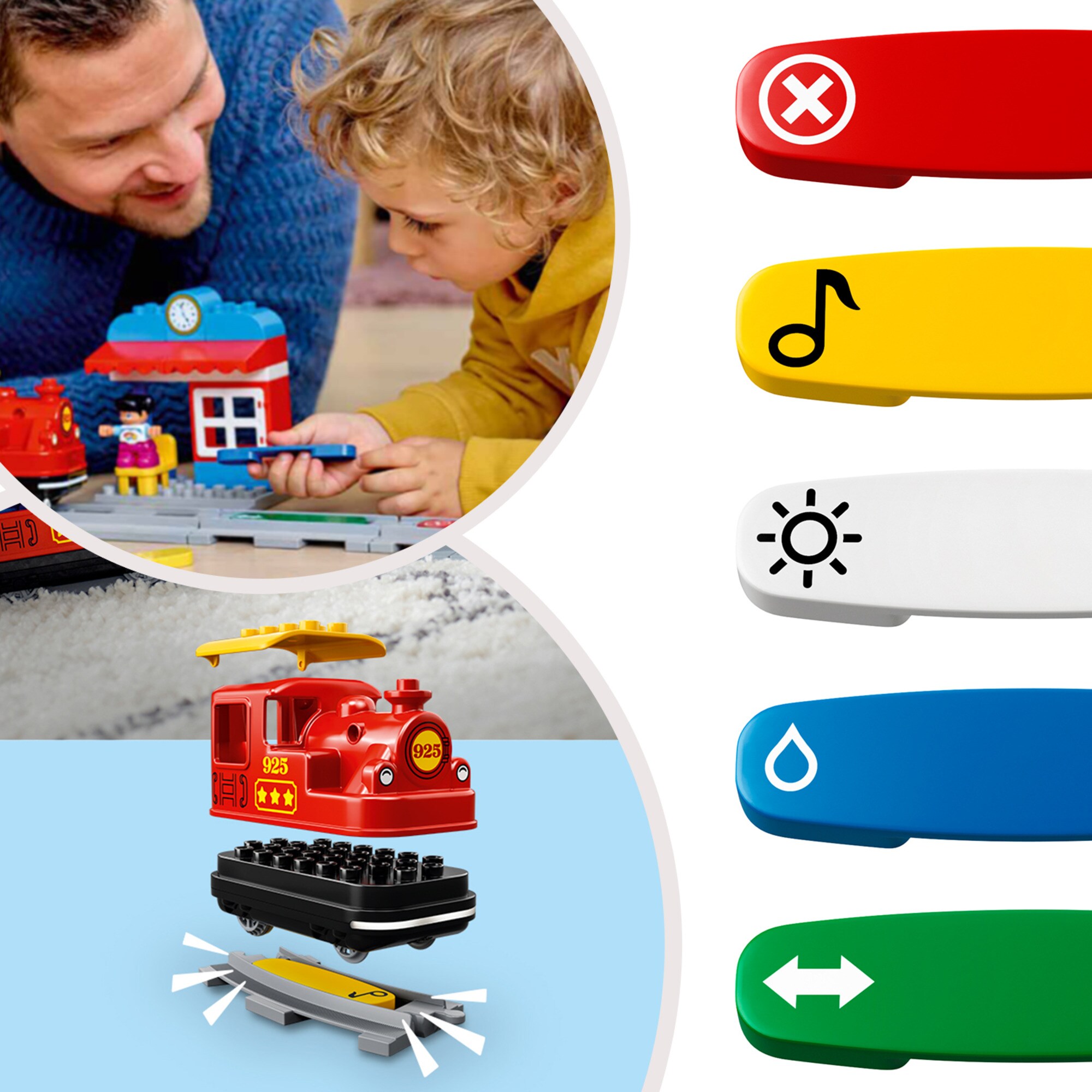 LEGO Konstruktionsspielzeug DUPLO Dampfeisenbahn