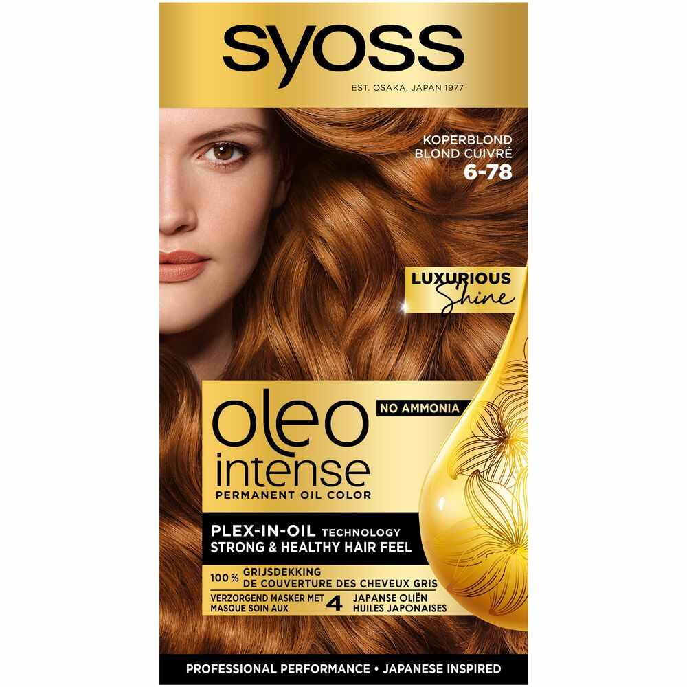 Syoss Oleo Intense Haarverf6-78 Koperblond