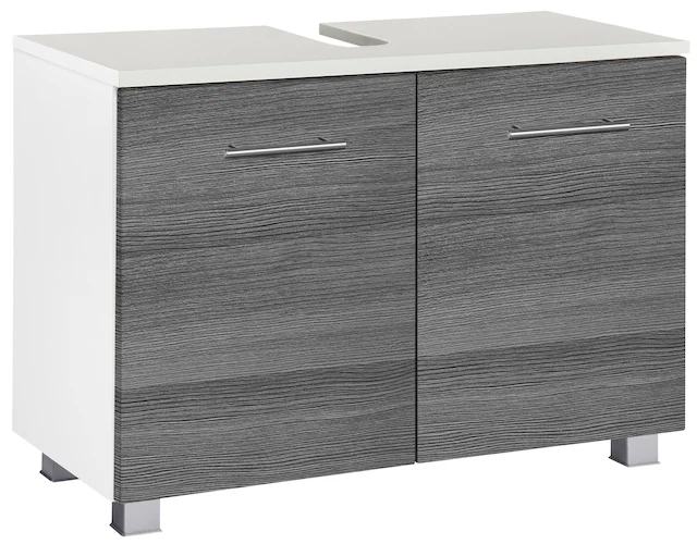 welltime Waschbeckenunterschrank »Trento, verschiedene Ausführungen und Farben« Badmöbel Unterschrank Breite 80 cm, mit viel Stauraum , Badschrank WBU