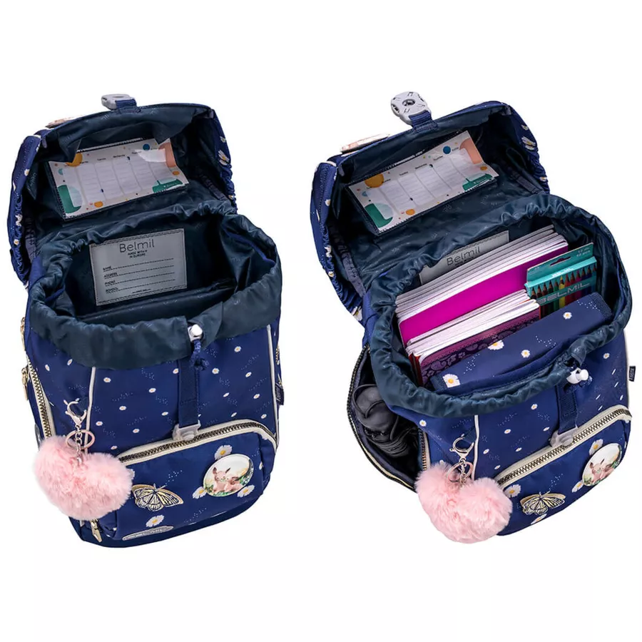 Belmil Schulranzen Premium Comfy Plus Set 5-teilig Daisy