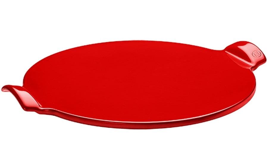 Pizzastein Ø 36.5 cm Rund, RotPizzastein aus Keramik