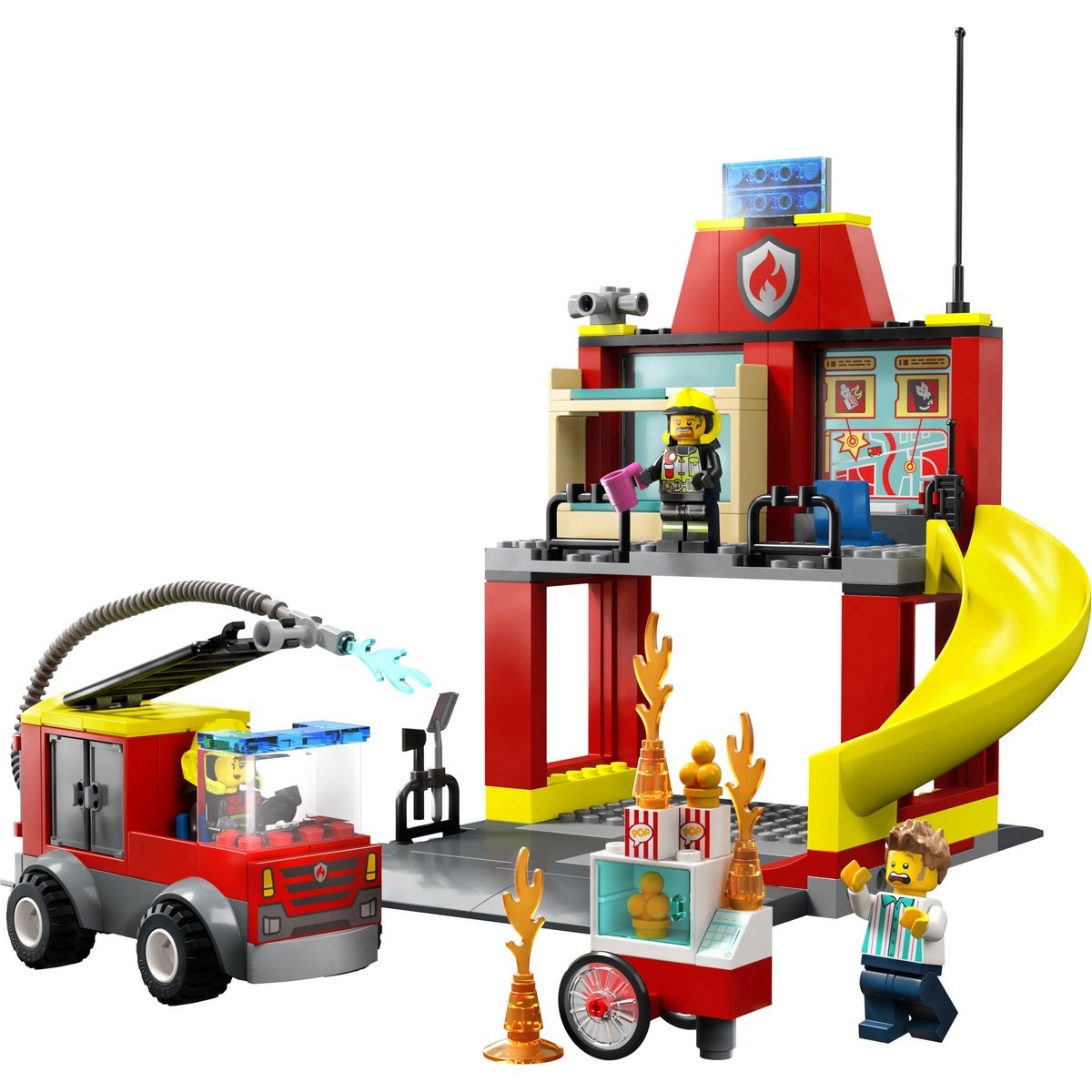La caserne et le camion des pompiers Lego City 60375