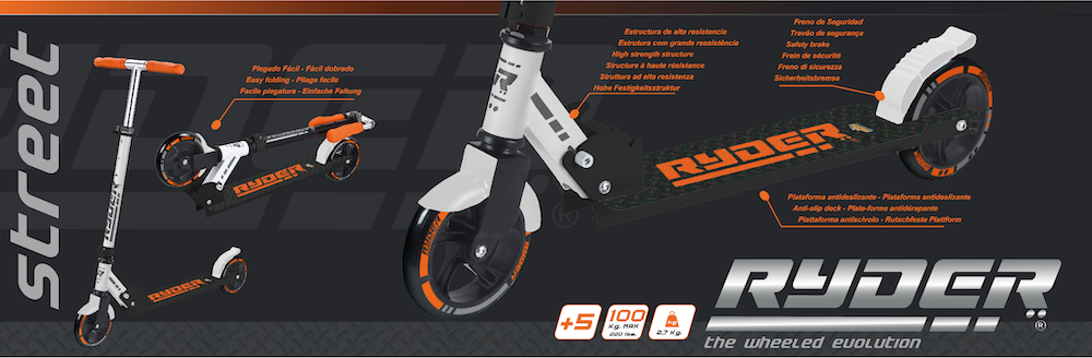 Patinete Ryder Street de 2 rodas (3288)