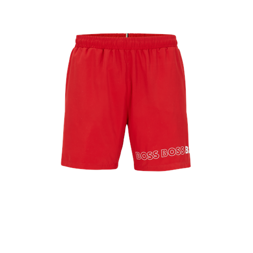 Boss Black Dolphin Badeshorts, Bright Red, M