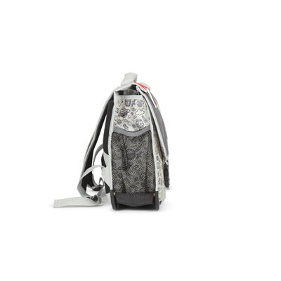 Cartable maternelle réversible Rocket - 35 cm - 1 compartiment - gris - Pol Fox