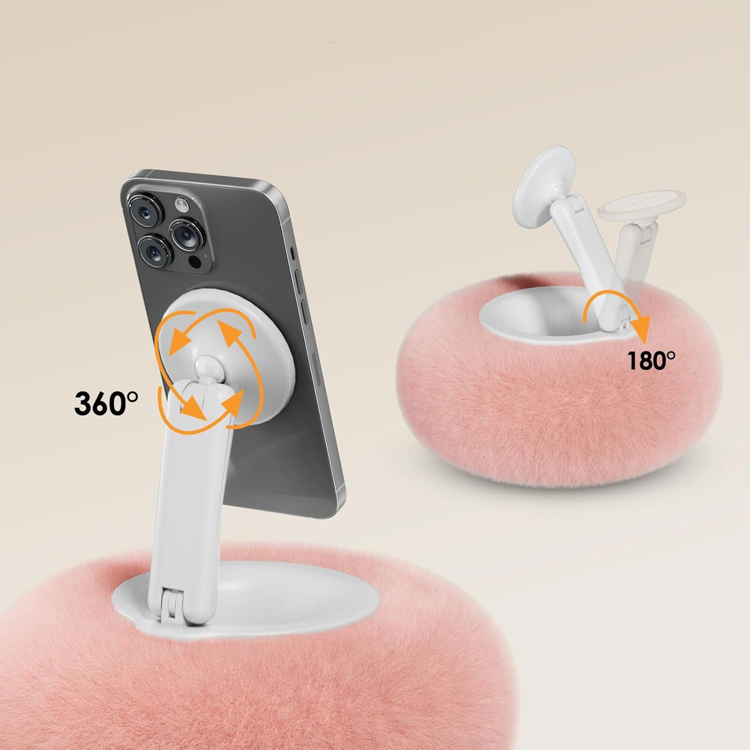 Magnetische Telefonhalterung mit Kissen und verstellbarem Winkel Saugnapfhalterung für 3.5-7