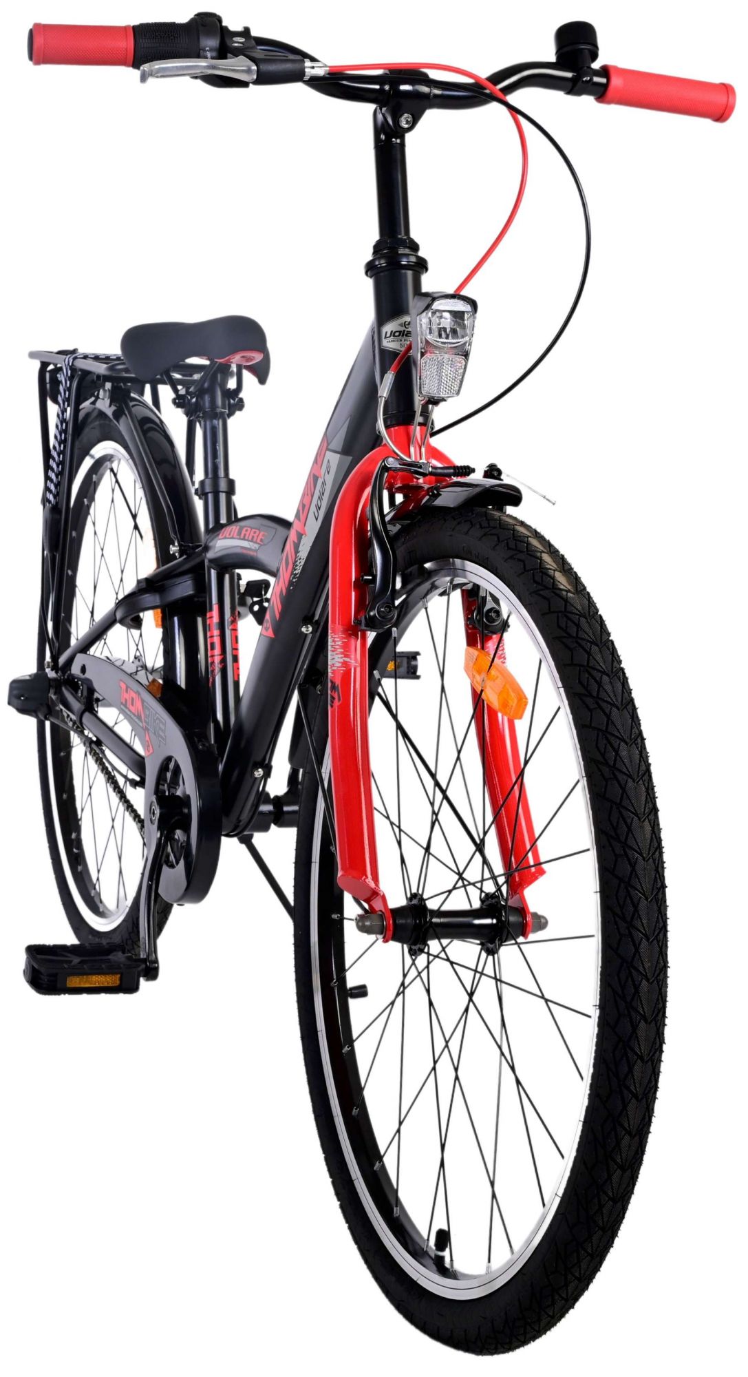 TPFSports Thombike Kinderfahrrad - Jungen - 24 Zoll - Rücktritt + Handbremse - 3 Gänge - Blau