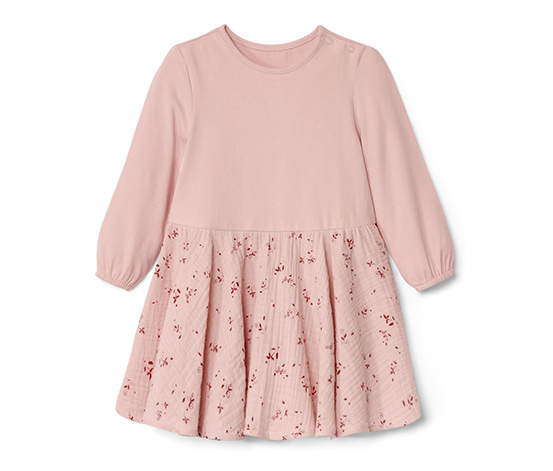 Baby-Webkleid, rosa