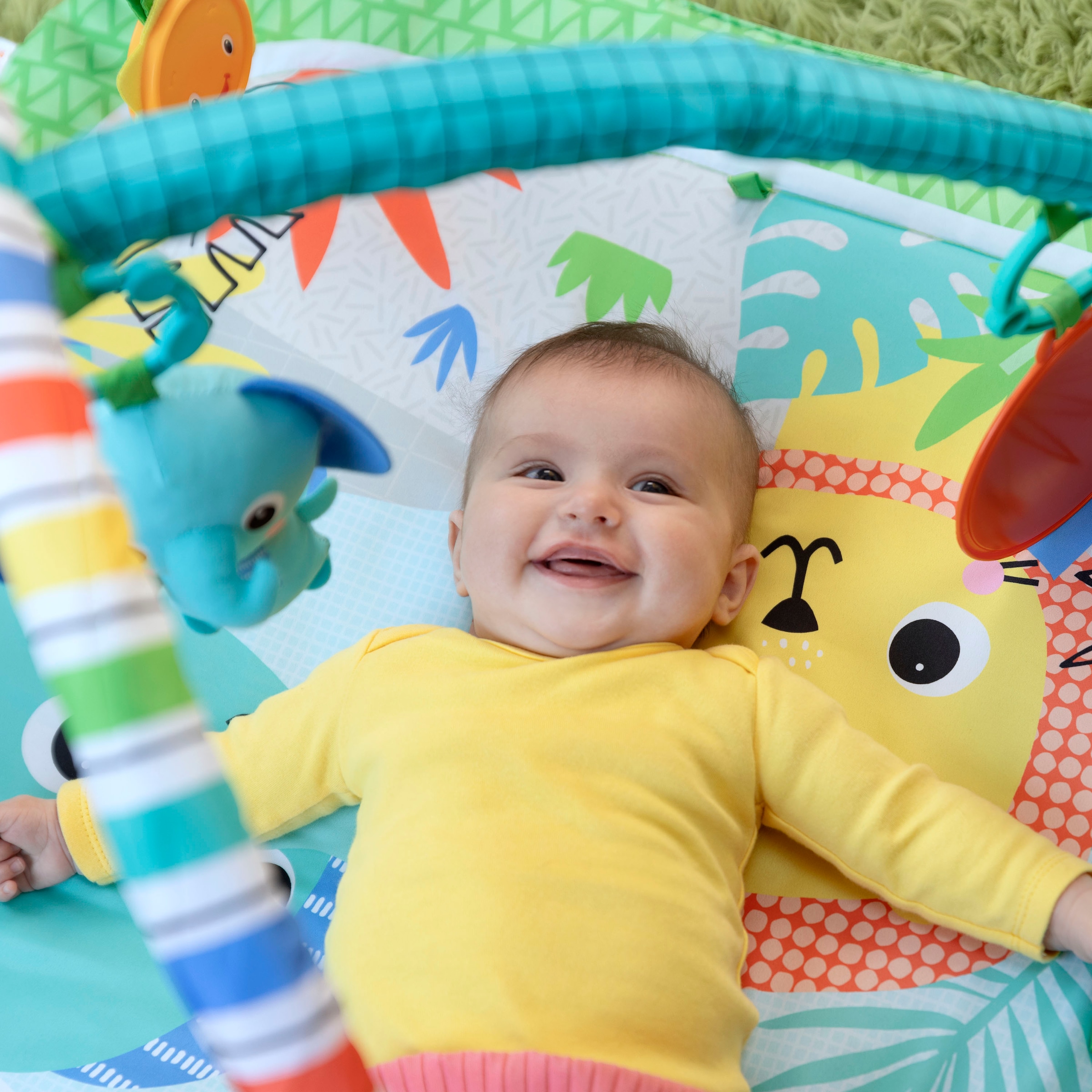 Bright Starts Baby Gym »Wild Wiggles™ FoldAway Activity Gym™« mit verschiedenen Melodien