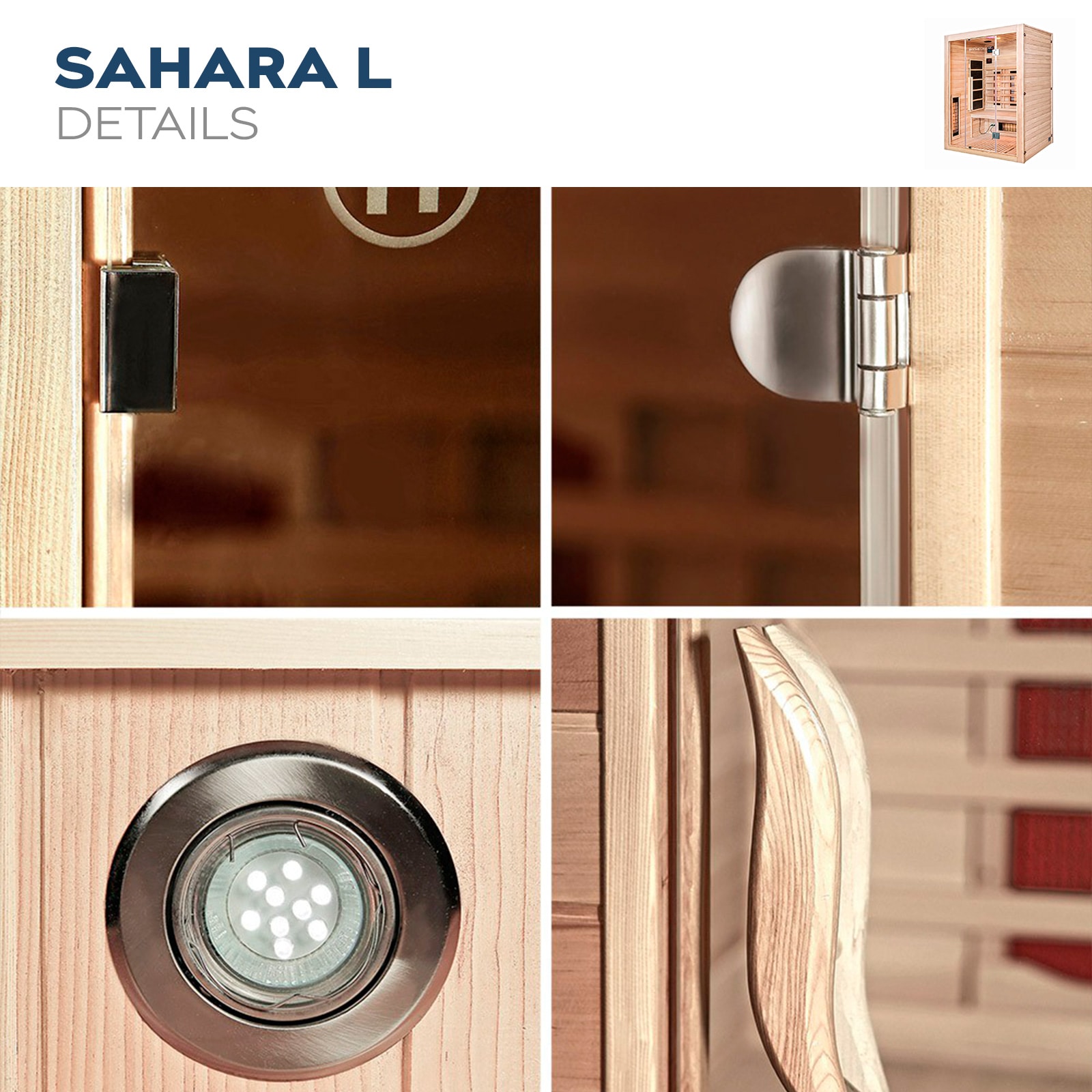 Home Deluxe Sahara L Infrarotsauna mit Vollspektrumstrahler