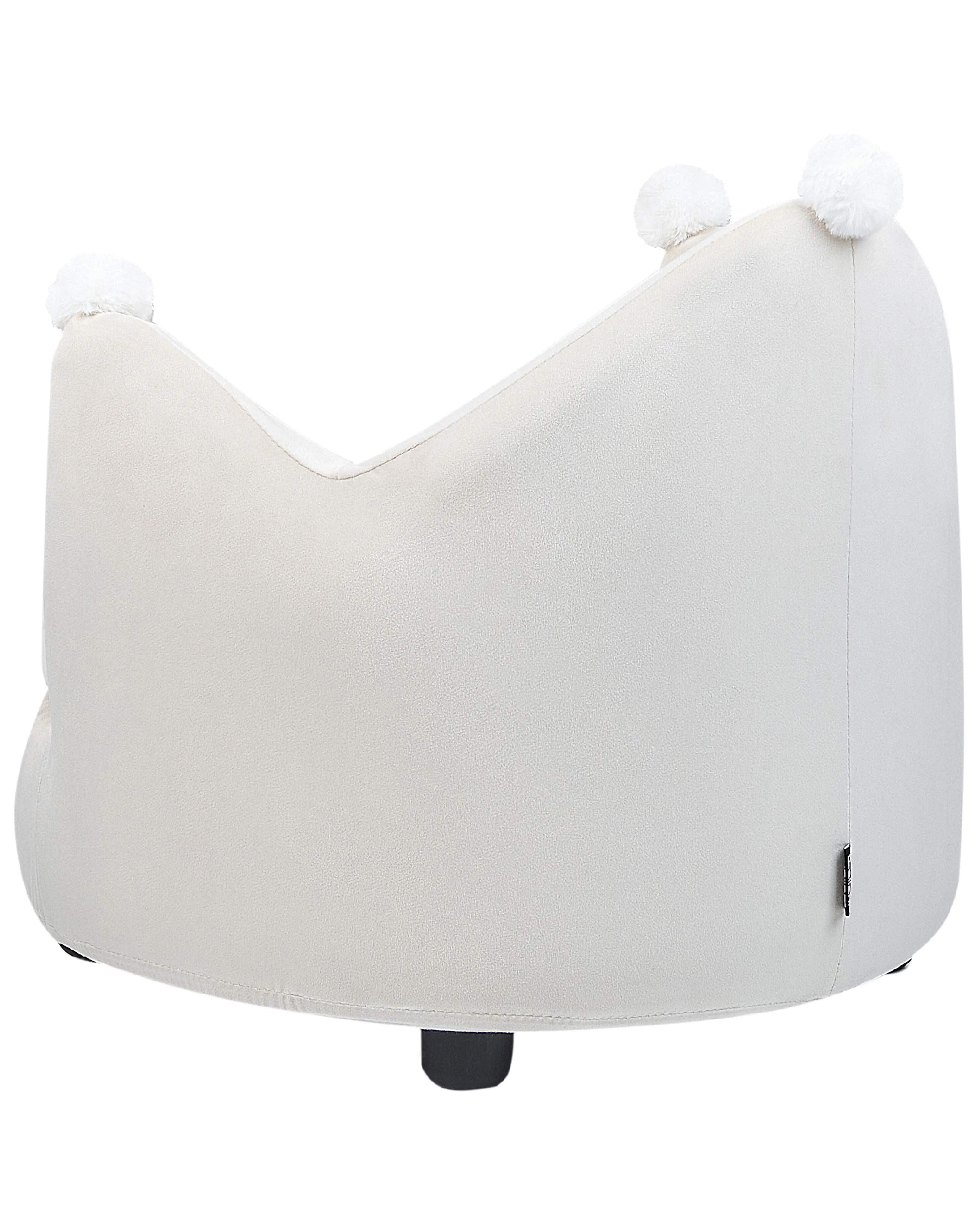 Kinderfauteuil Kroon VEGA Fluweel Lichtbeige