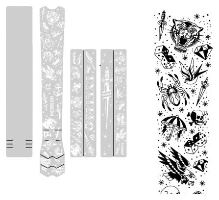 Kit Protection de Cadre Dyedbro Ebike Old School Tattoo