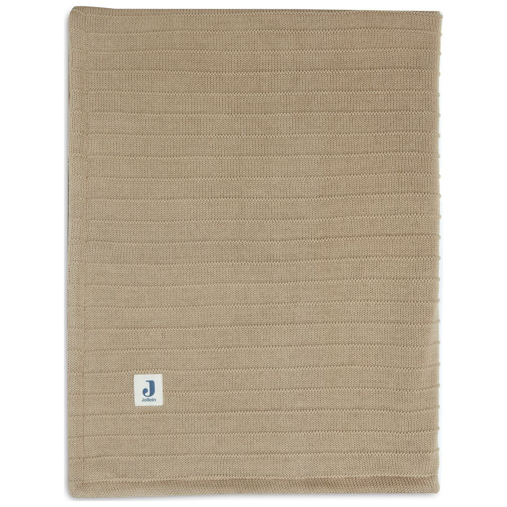JolleinJollein   Decke Velvet GOTS pure knit biscuit 100x150 cm