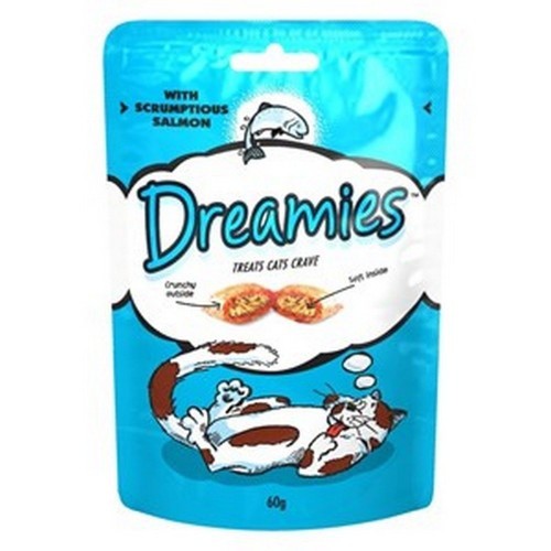 Petiscos para gatos com sabor de salmão