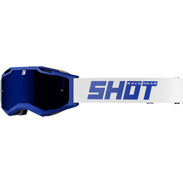 Shot - Masque Iris 2.0 Solid - Ecran Iridium Bleu / Blanc