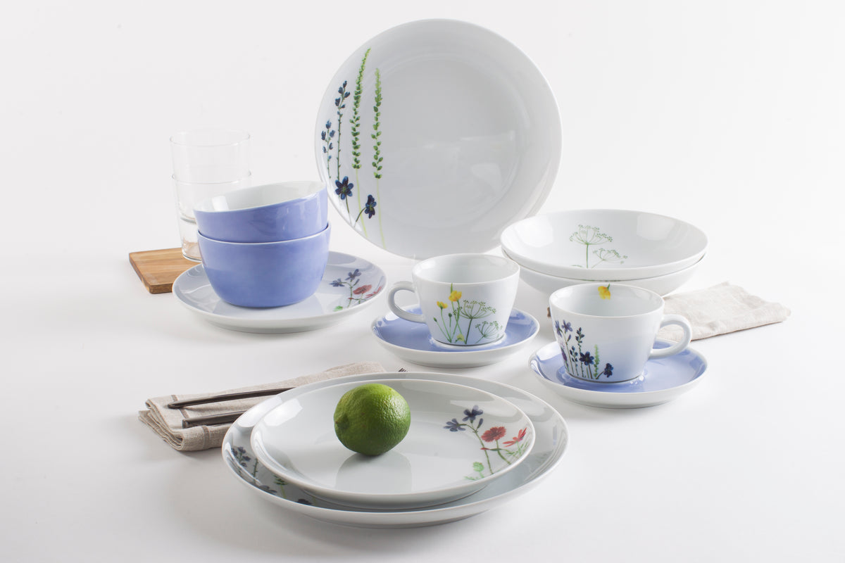 KAHLA Five Senses Wildblume Design 2 Go Set 12tlg. Wildblume blau\/rot