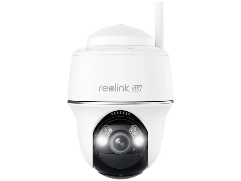 Reolink Argus Series B440 - Netværksovervågningskamera - panonering / hældningsvinkel - kanontårn - udendørs, indendørs - vandtæt - farve (Dag/nat) - 8 MP - 3840 x 2160 - 4K - audio - trådløs - WiFi - 2.4GHz radio, 5 GHz radio - H.265