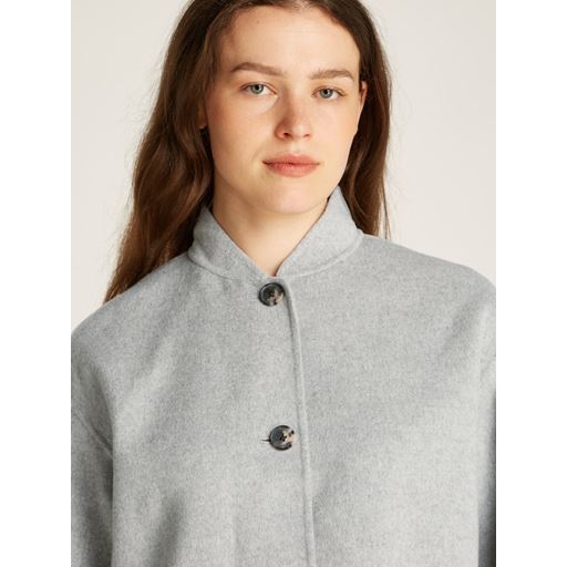Tommy Hilfiger Wool Bomber Jakke, Light Grey Heather, 42