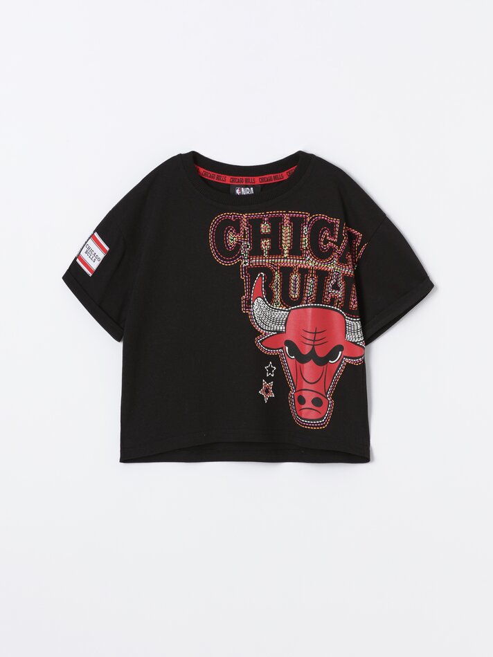 Camiseta NBA com estampa - Preta