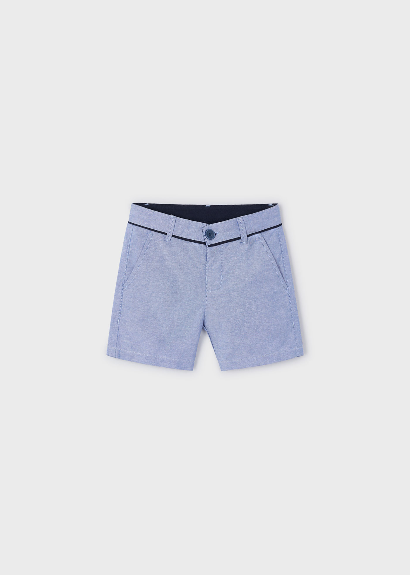Bermuda Oxford Better Cotton para Meninos, Azul Claro