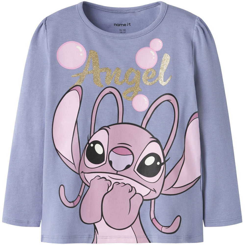 Køb Name It Purple Impression Nmffufu Stitch Ls Top Box Wdi