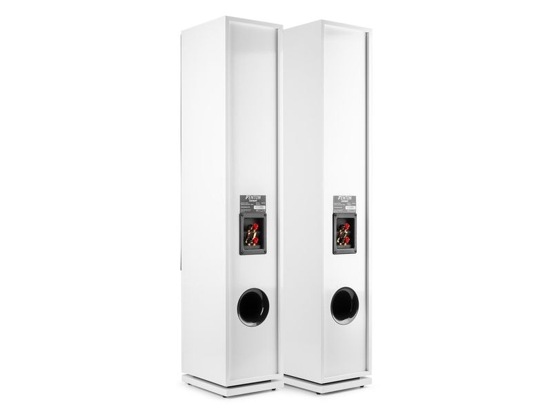 Fenton Standlautsprecher Paar SHF80W Weiss Elegante und moderne Home-Entertainment-Lautsprecher