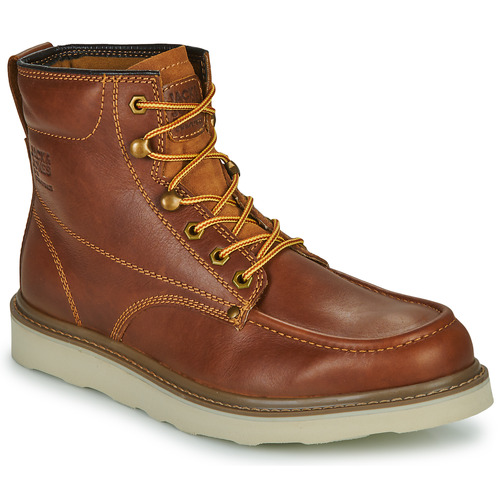 Jack & Jones - JFWALDGATE MOC LEATHER BOOT - Cognac
