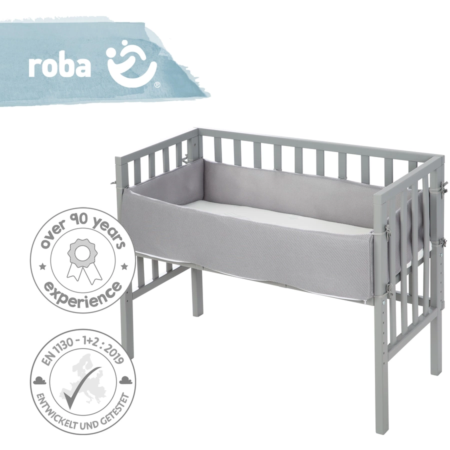 roba Beistellbett 2in1 Taupe inkl. Matratze