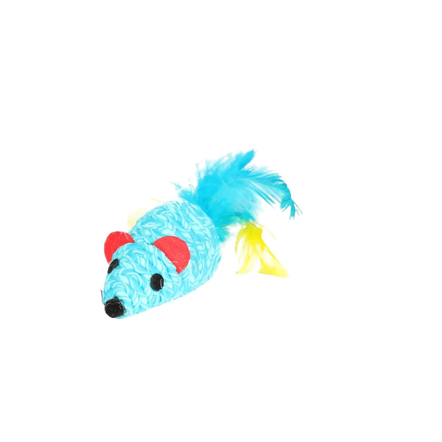 Rato Flamingo Shuka com Penas para Gatos