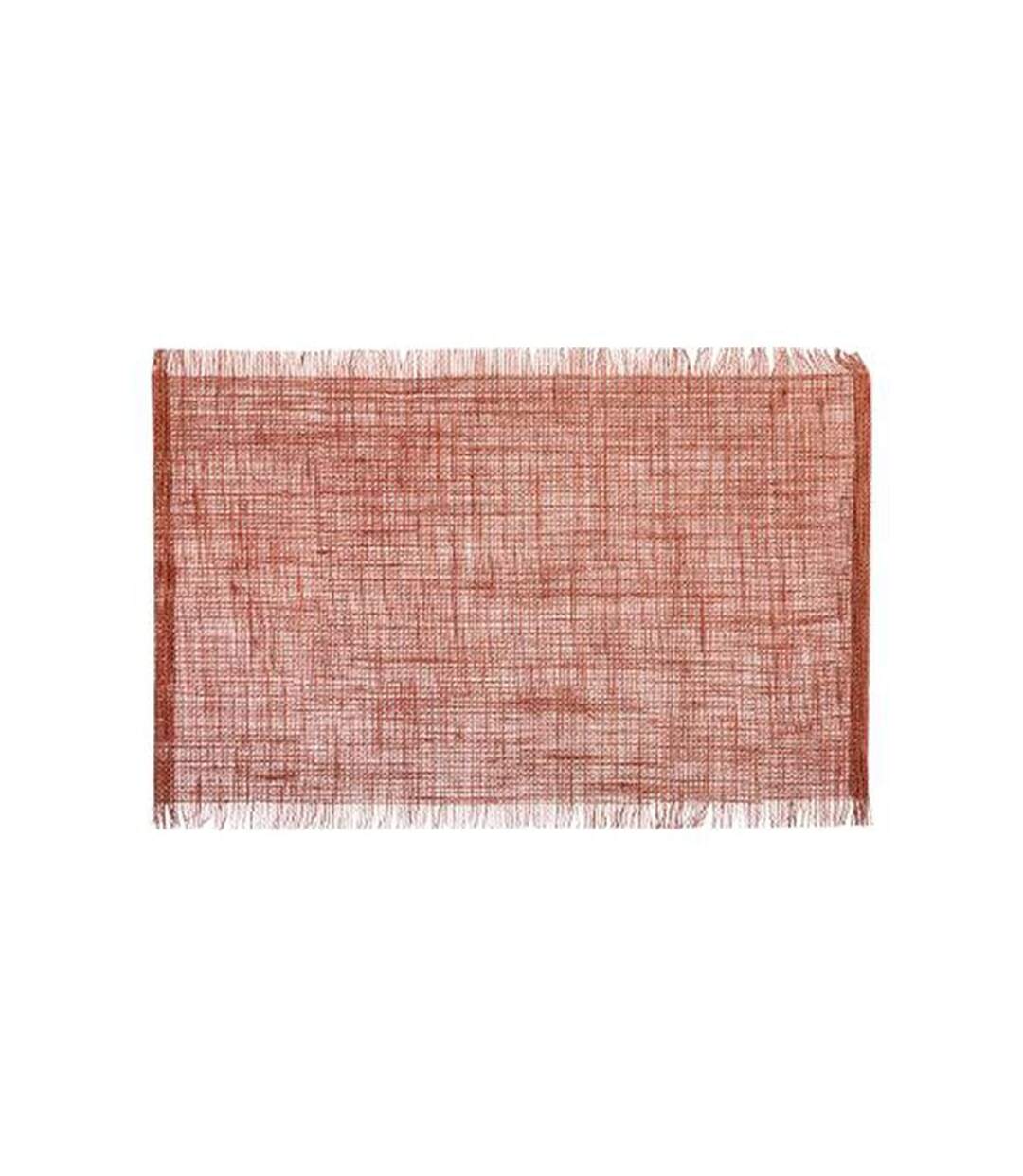 Set de Table en Jute Frange 30x45cm Terracotta