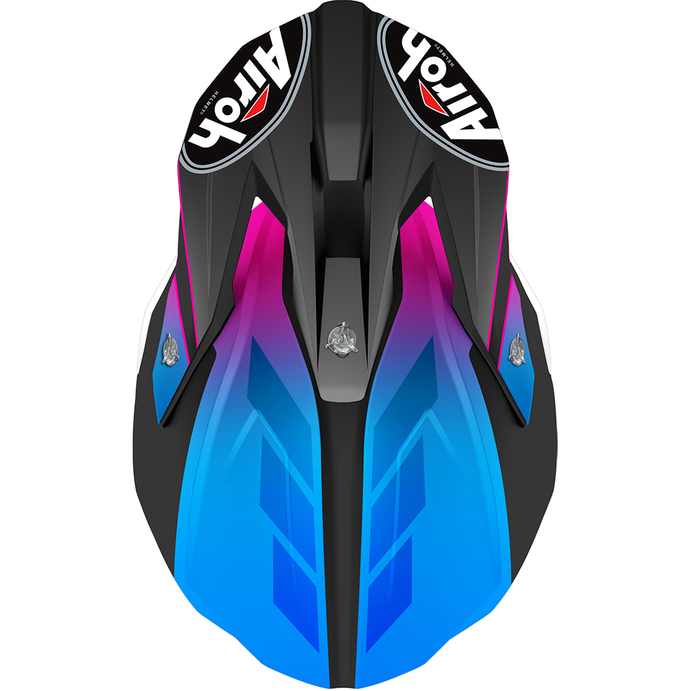 Airoh - Casque enfant Wraap Youth Prism Noir / Rose / Bleu / Vert
