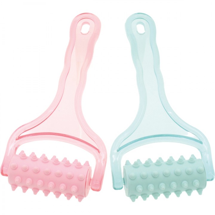 Massage Roller 18x9cm rosa & türkis sortiert