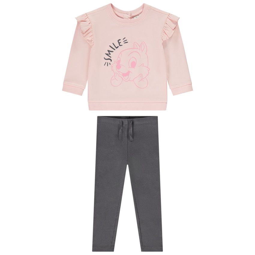 Ensemble jogging Tic & Tac Disney pour bébé fille - Rose