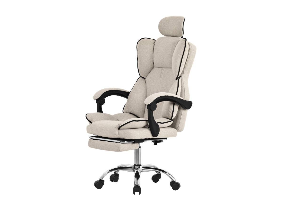 ML-Design Chefsessel Bürostuhl höhenverstellbar Beige mit höhenverstel