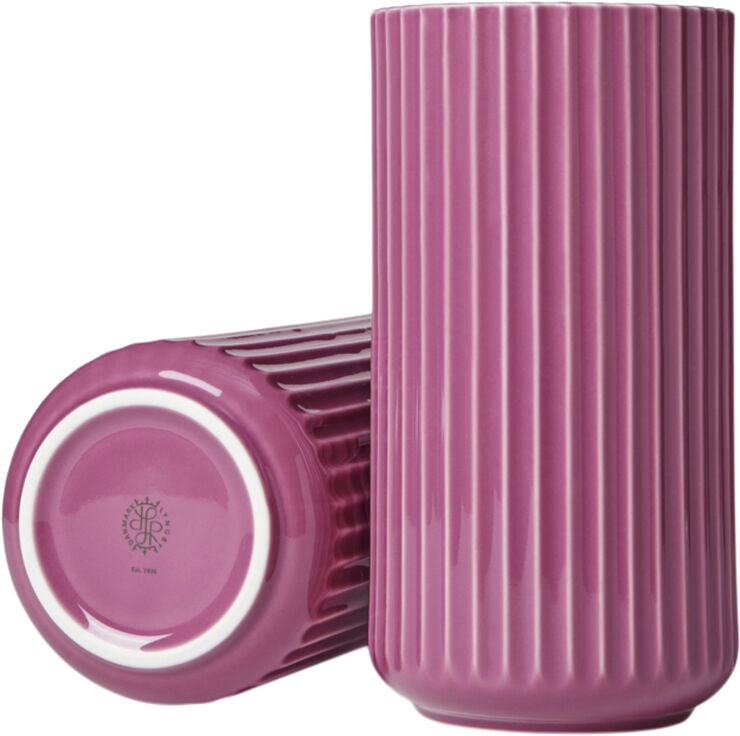 Lyngby Porcelæn Lyngby Vase H20. 5 cm lilla porcelæn Lilla