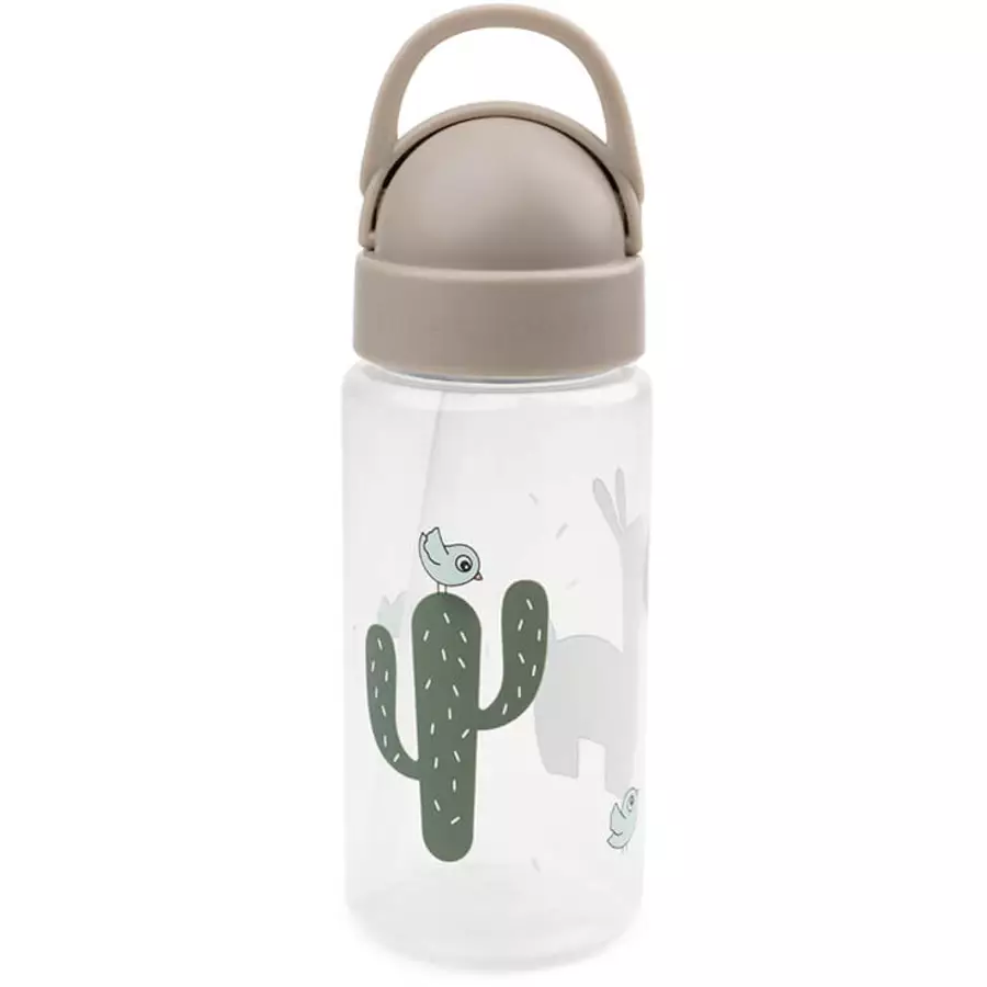 Done by Deer™ Trinkflasche mit Strohhalm Lalee Sand