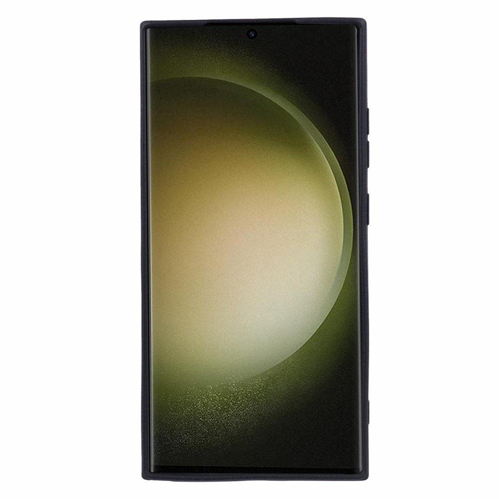 Samsung Galaxy S24 Ultra Gummi Case Hülle mit Kameraschutz - Schwarz