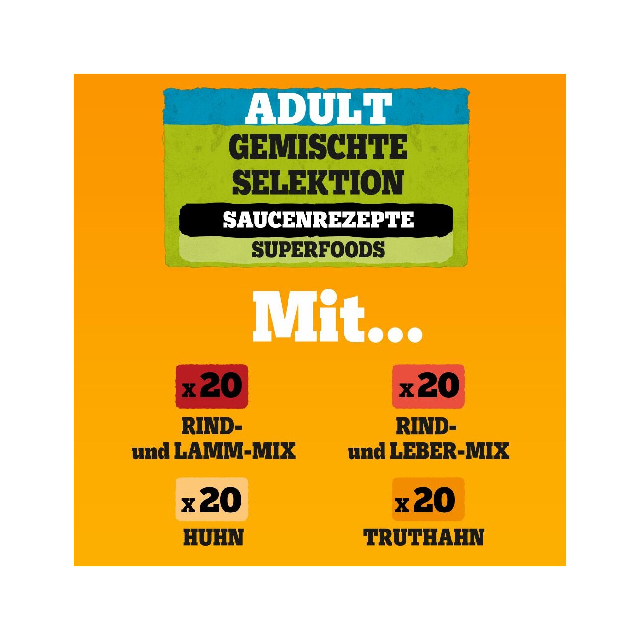 Pedigree Nassfutter Hund Adult, Multipack, Gemischte-Selektion mit Gemüse, in Sauce 80x100 g