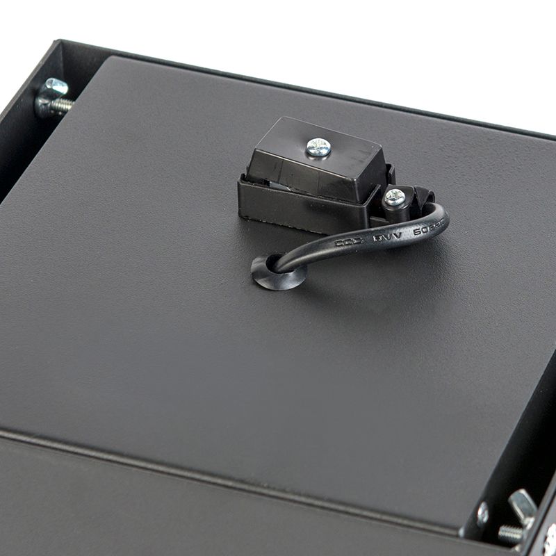 Set van 6 Inbouwspot zwart AR111 draai- en kantelbaar trimless - Oneon