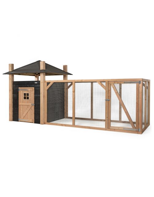 Voldux Hooiberg Niek Xl - Kippenhok - 462x175x225 cm Zwart