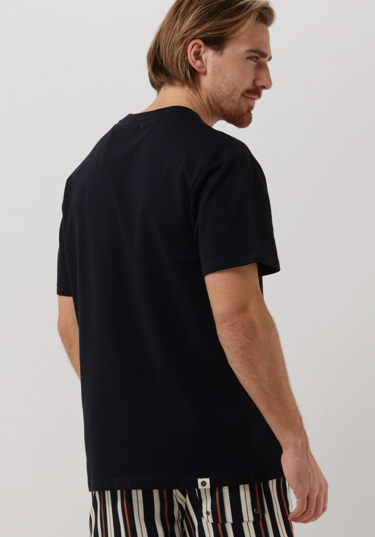 ANERKJENDT donkerblauwe anerkjendt t-shirt akkikki s/s box logo tee