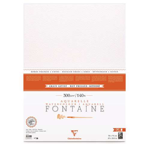 Clairefontaine Bütten-Aquarellpapier FONTAINE, Bogenware
