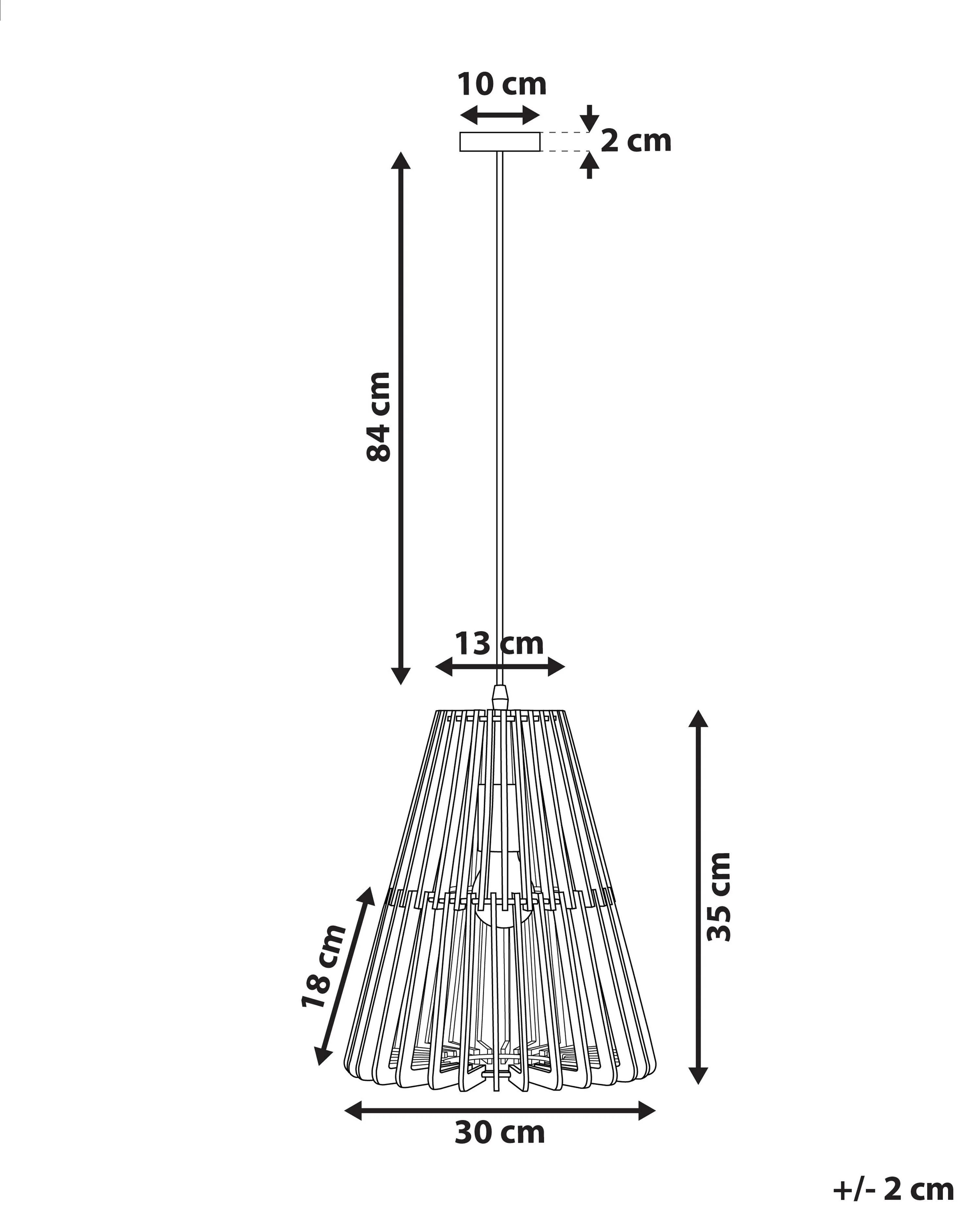 Hanglamp CAVALLA Zwart
