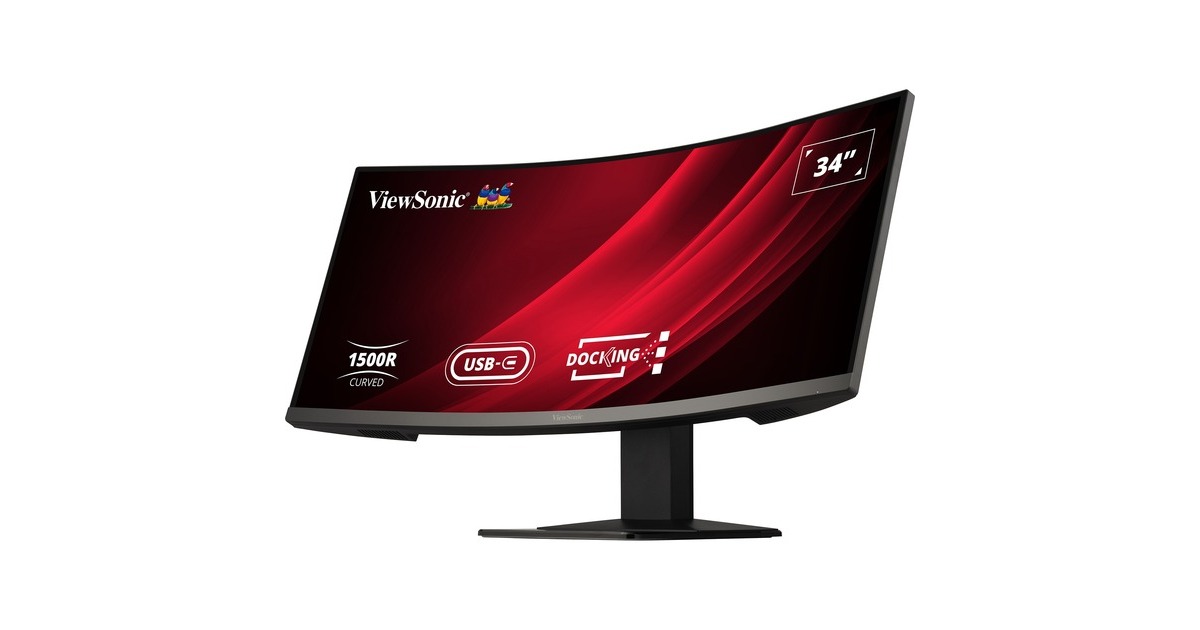 ViewSonicUWQHD Curved Docking Monitor met KVM-switch VG3419C 34
