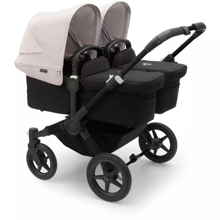 bugaboo Zwillingswagen Donkey 5 Twin Complete BlackMisty White