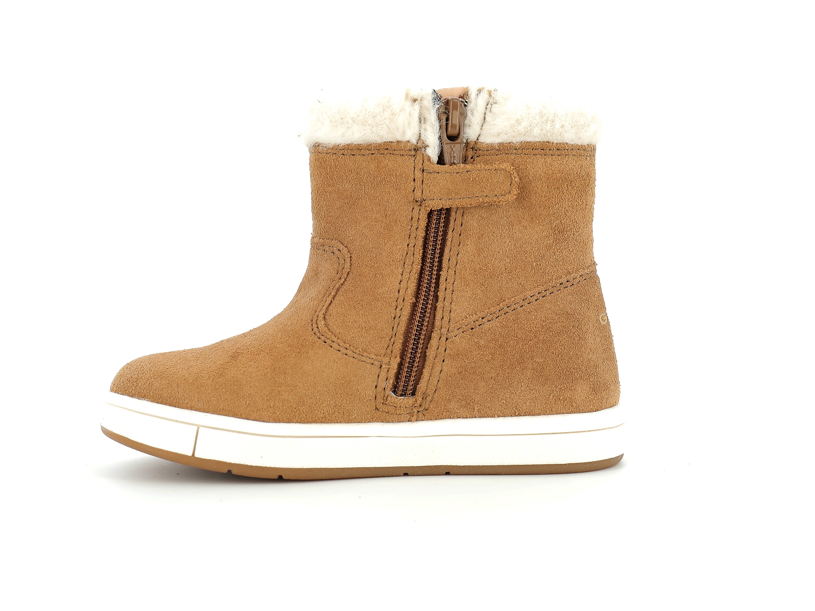 Geox-B TROTTOLA GIRL-B264AA Nubuck Velours Marron