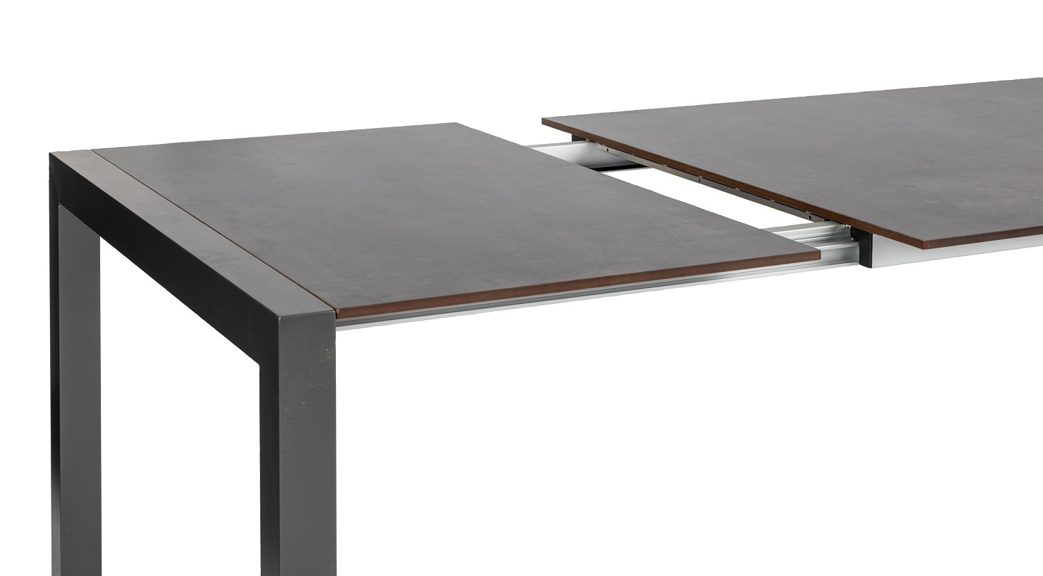 5-teiliges Gartenmöbel-Set - nero-anthrazit - Aluminium