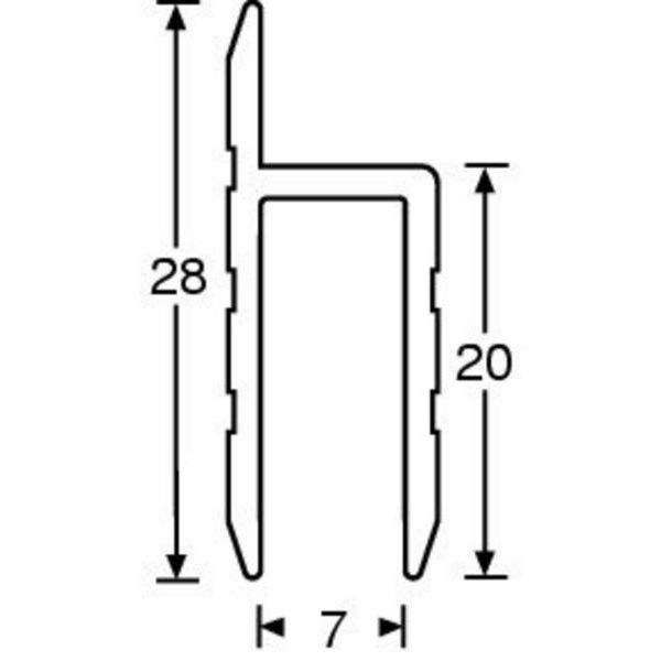 Adam Hall 6126 H-Section 7mm