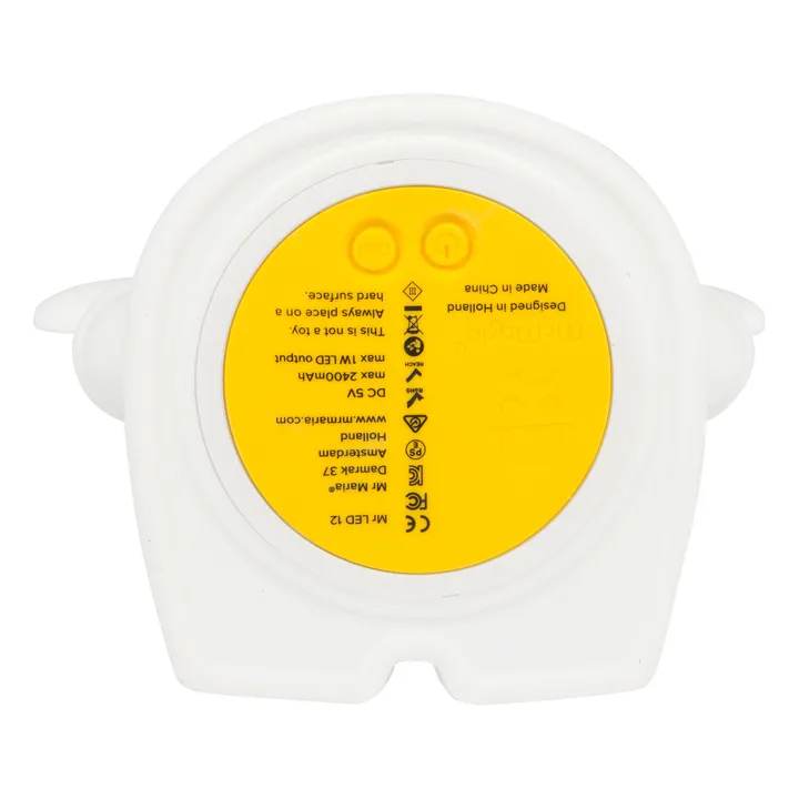 Mr Maria Veilleuse Boris en silicone souple | Blanc